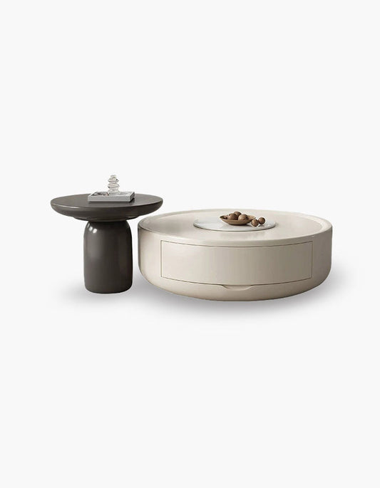 Isabella Coffee Table Set, Black & White｜ DC Concept