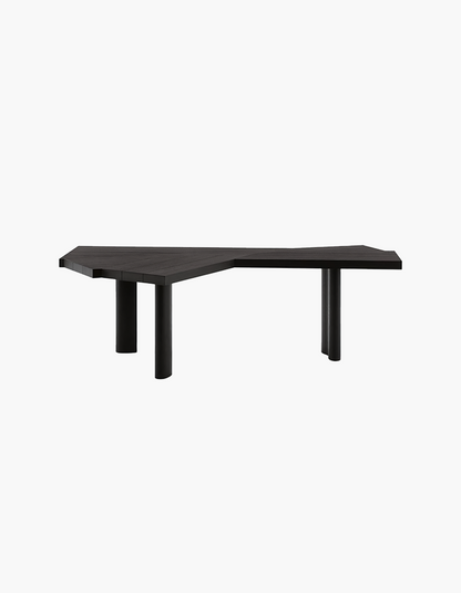 Kwan Corner Office Desk, Black Or Oak
