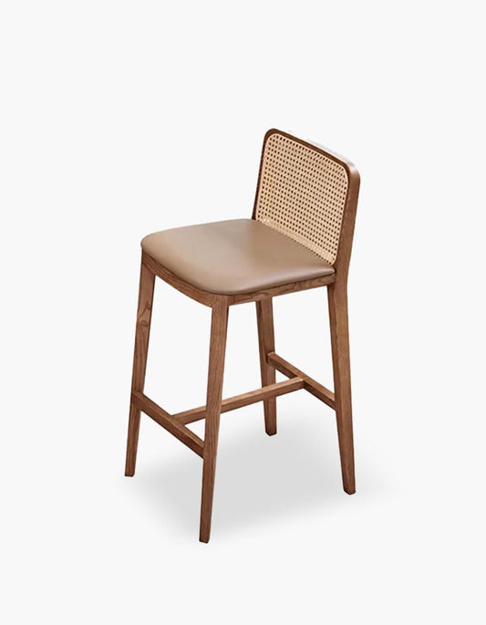 Ethan Rattan Barstool, Wood
