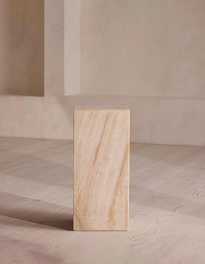 Vega Plinth/Side Table, Marble