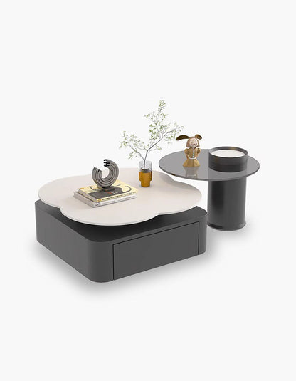 Aroma Flower Nesting Coffee Table, White Top｜ DC Concept