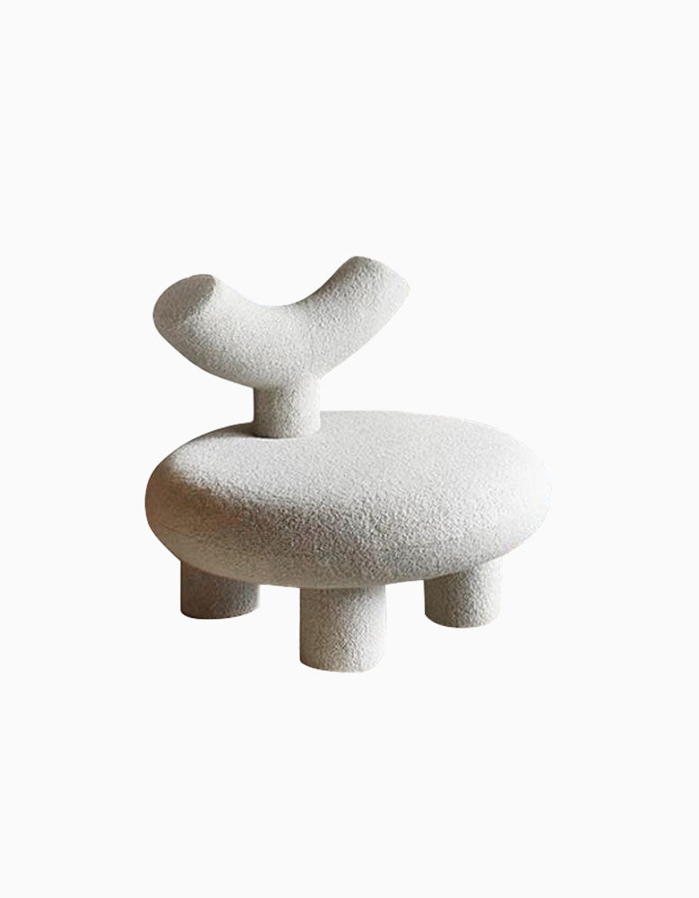 T Shapte Sheep Armchair, Cashmere wool｜ DC Concept