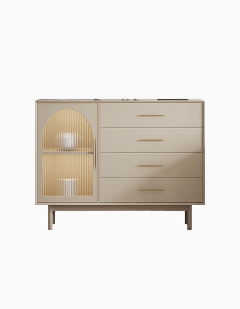 Clear Single Door Sideboard, Four Layers-DC Concept-DC Concept