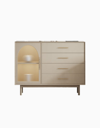 Clear Single Door Sideboard, Four Layers-DC Concept-DC Concept
