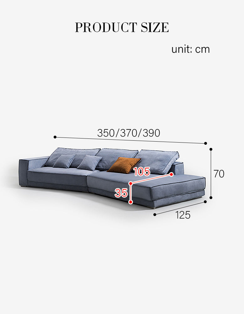 Grover Three Seater Sofa, Suedue-DC Concept-DC Concept