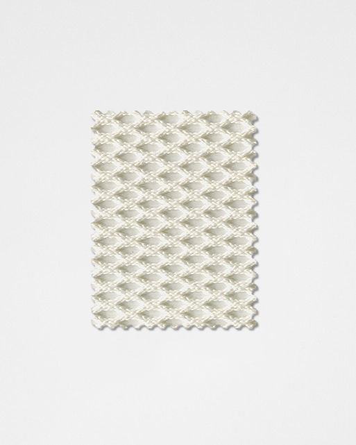 White-01 | 3D Solid Knitted Cotton Swatch