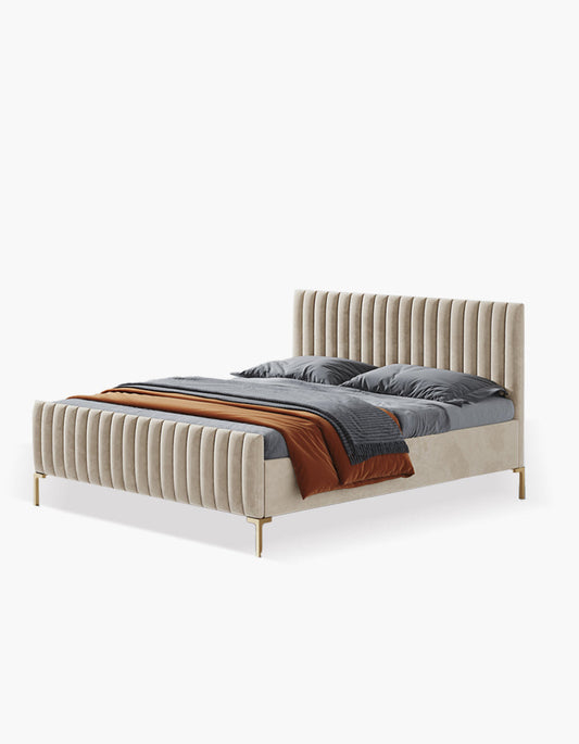 Babbie King Size / Super King Size Bed, Velvet
