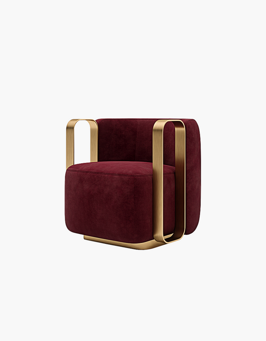 Thaddea Vintage Armchair, Red