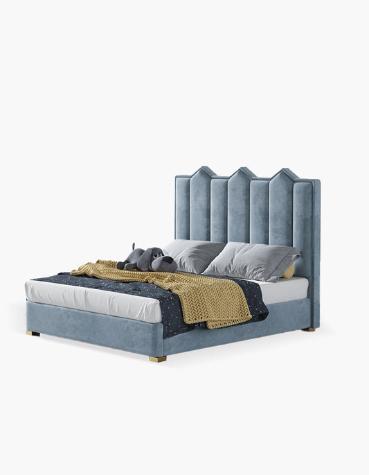 Baber Style King Size / Super King Size Bed, Velvet