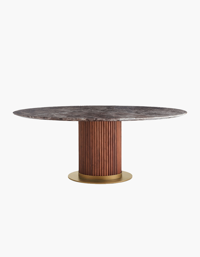 Darcy Oval Dining Table, Marble