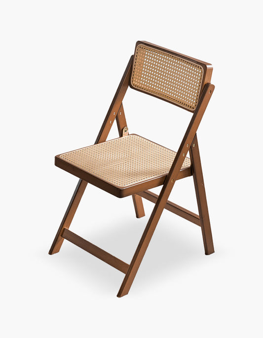 Audrey Folding Dining Chair, Rattan