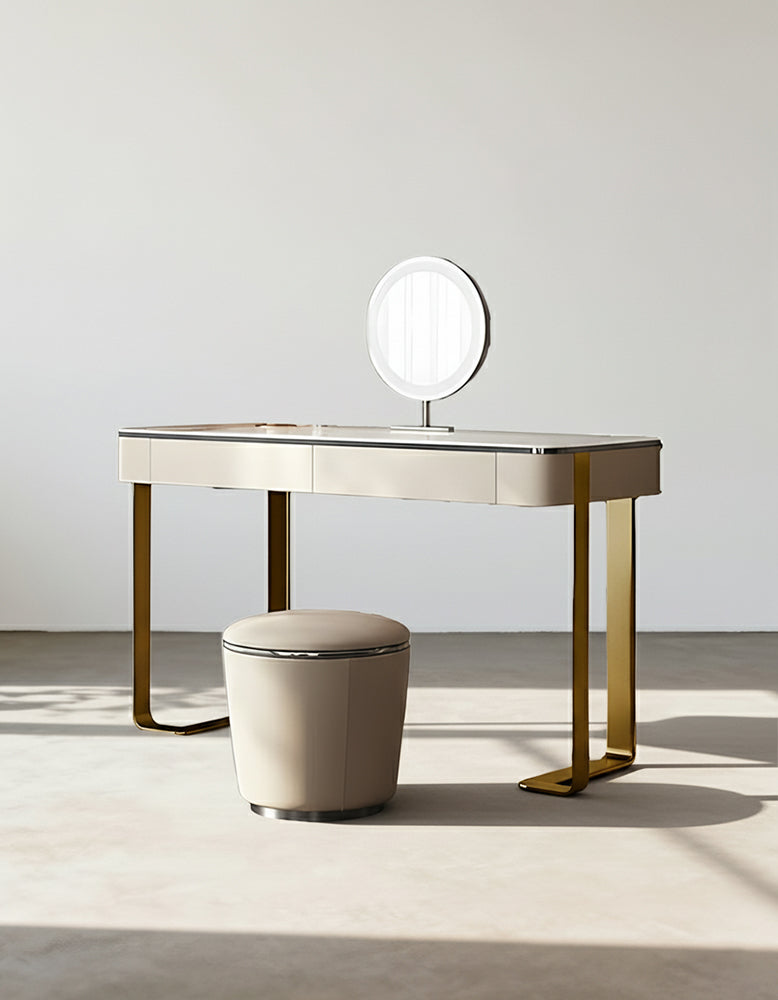 Hamlin Dressing Table With Mirror, Sintered Stone-DC Concept-DC Concept