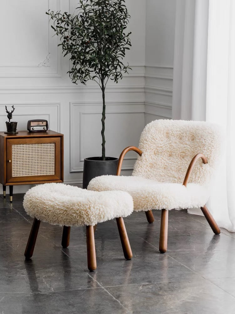 Arctander Clam Armchair Sheepskin, Long Hair｜ DC Concept