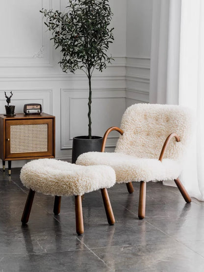 Arctander Clam Armchair Sheepskin, Long Hair｜ DC Concept