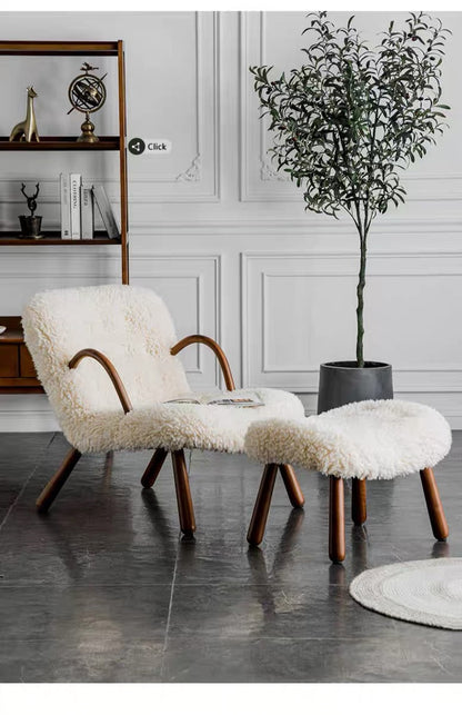 Arctander Clam Armchair Sheepskin, Long Hair｜ DC Concept