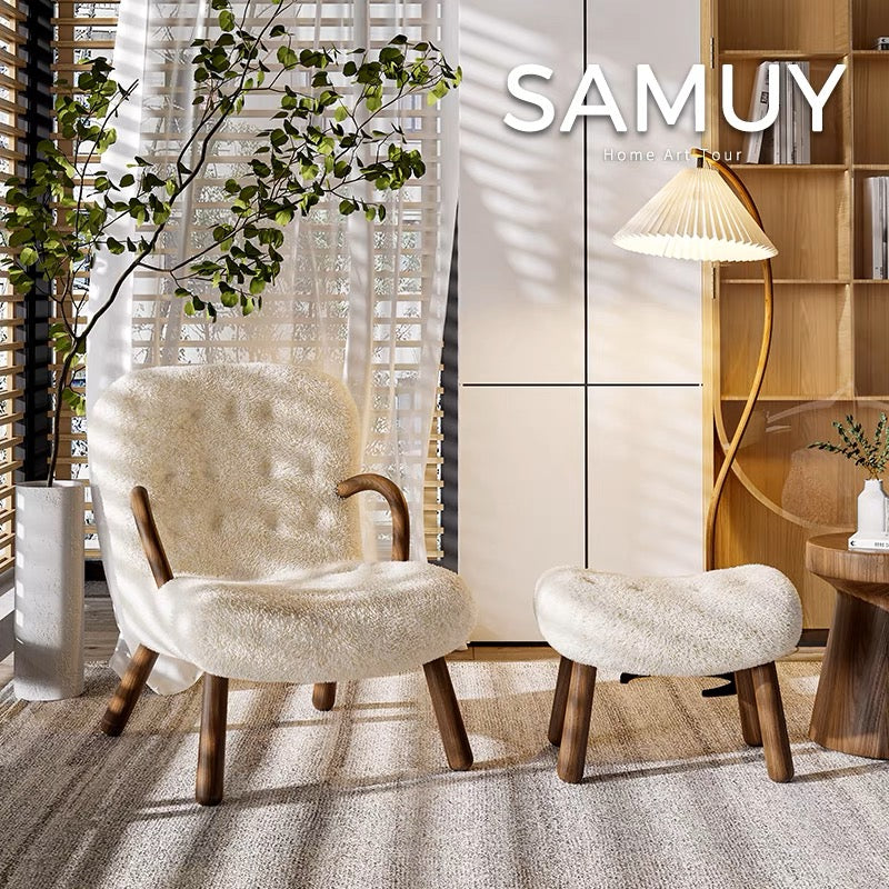 Arctander Clam Armchair Sheepskin, Long Hair｜ DC Concept