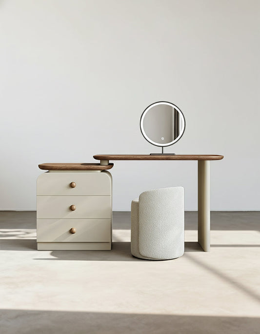 Campbell Dressing Table With Chest Of Drawers & Mirror-DC Concept-DC Concept