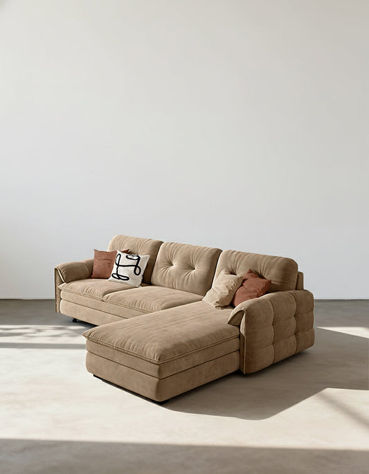 Albrecht Corner Sofa Bed With Storage, Suede More Colors-DC Concept-DC Concept