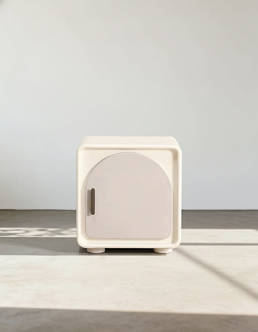 Sunset Serenade Bedside Table, White-DC Concept-DC Concept