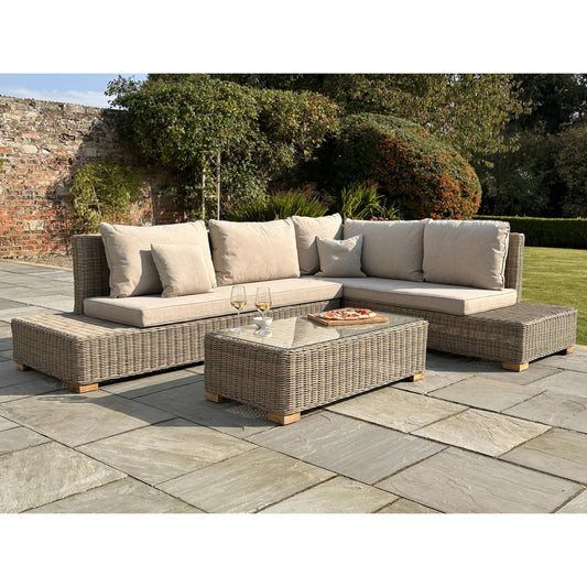 Capri Collection Outdoor Large Corner And Table Set