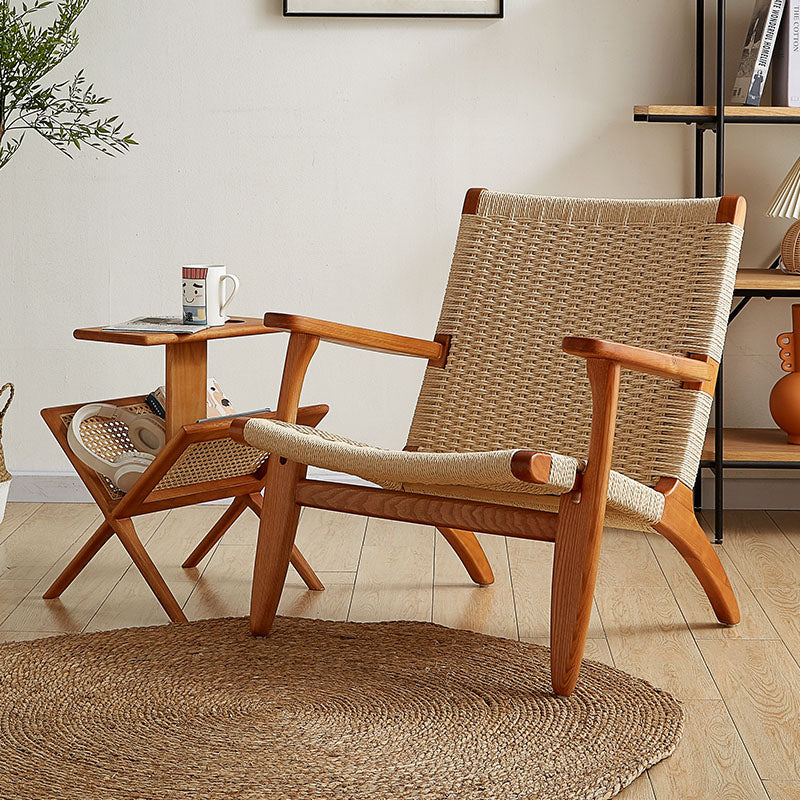 Hans CH25 Lounge Chair, Oiled Oak, Natural Cord｜ DC Concept