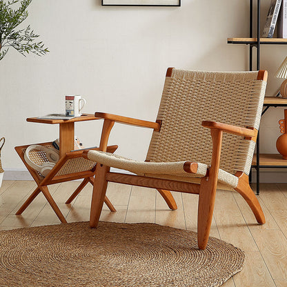 Hans CH25 Lounge Chair, Oiled Oak, Natural Cord｜ DC Concept