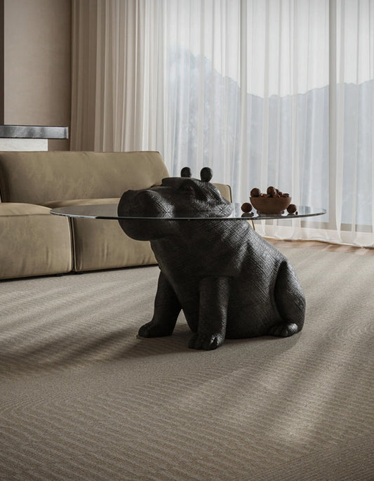 Hippo Coffee Table, Side Table, Glass