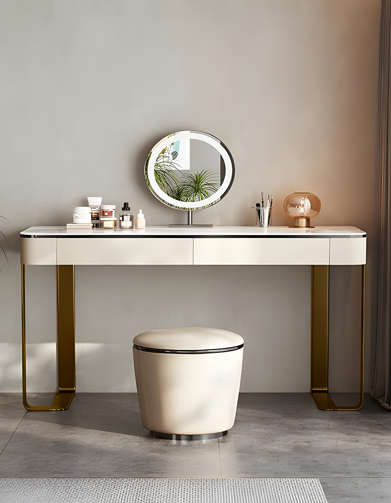 Hamlin Dressing Table With Mirror, Sintered Stone-DC Concept-DC Concept