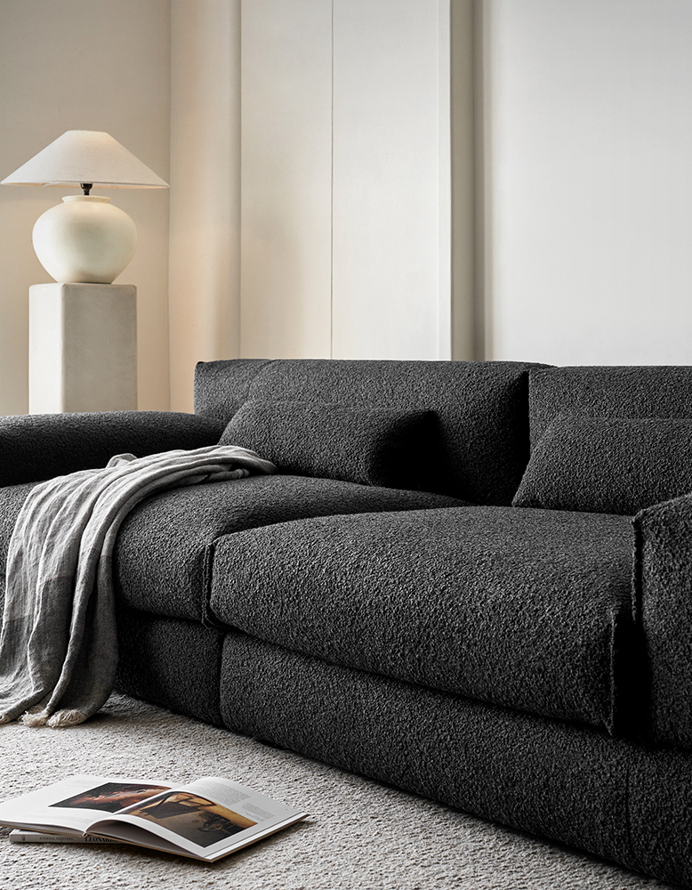 Eliana Two Seater / Three Seater Sofa, Black Or White-DC Concept-DC Concept