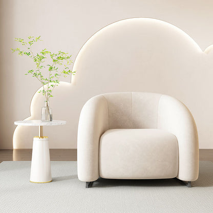 K93 Armchair, White Velvet｜ DC Concept