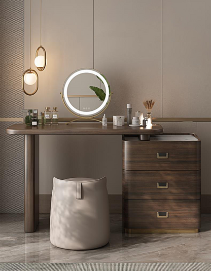 Harvey Dressing Table With Side Drawer-DC Concept-DC Concept