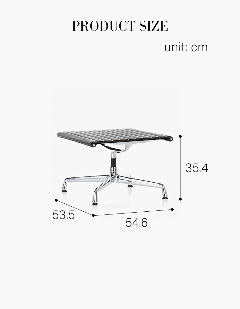 Lemos Swivel Lounge Chair With Pillow & Footstool