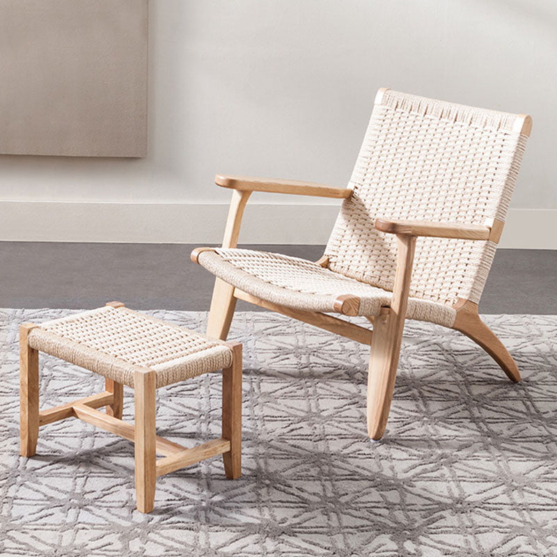 Hans CH25 Lounge Chair, Oiled Oak, Natural Cord｜ DC Concept