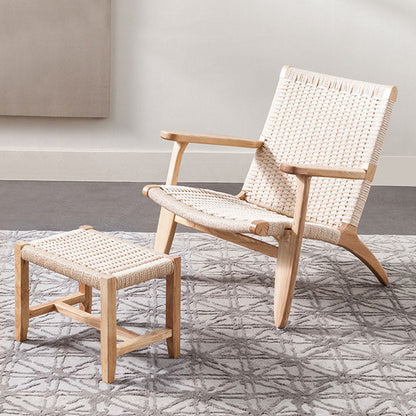 Hans CH25 Lounge Chair, Oiled Oak, Natural Cord｜ DC Concept