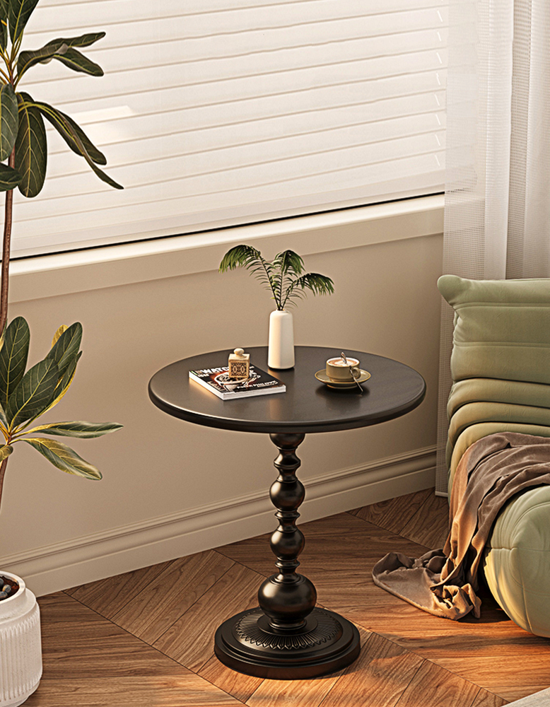 Percival Small Round Side Table, Black or White-DC Concept-DC Concept