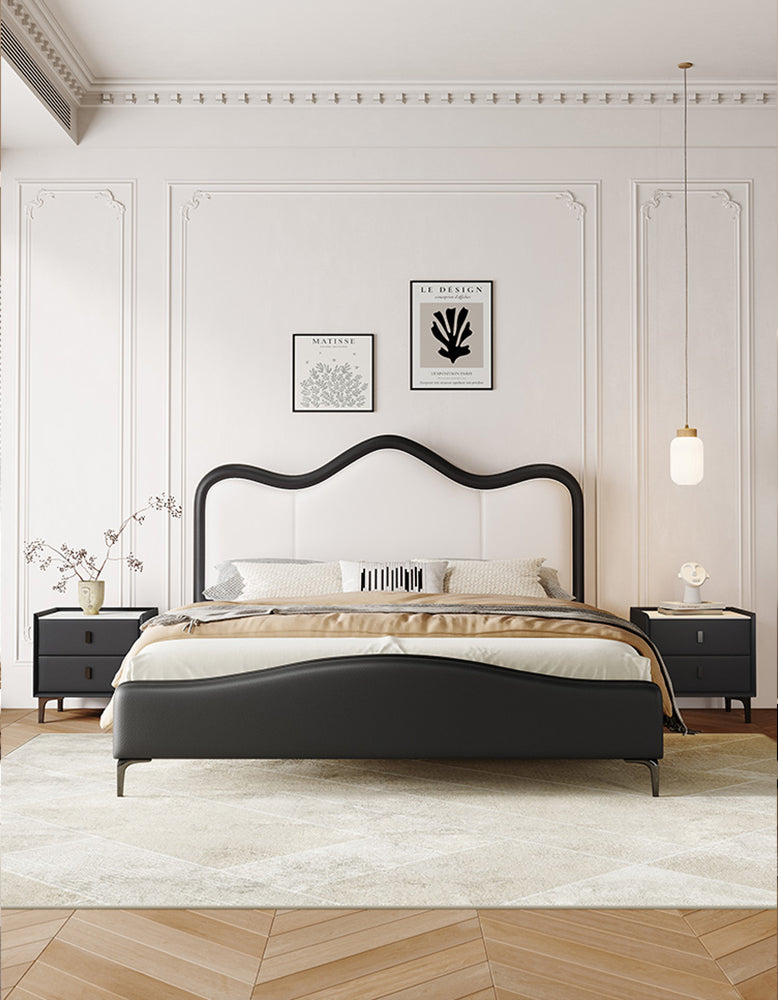 Badham King Size / Super King Size Bed, Leather