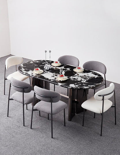 Meroy Dining Table, Marble
