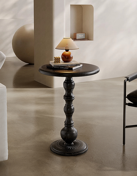 Isadora Metal Side Table, Black