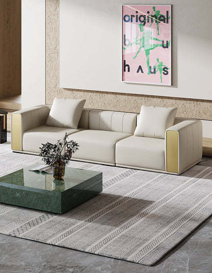 Daly Three Seater Sofa, Real Leather-DC Concept-DC Concept