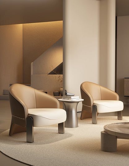 Pappas Livining Room Armchair, Real Leather