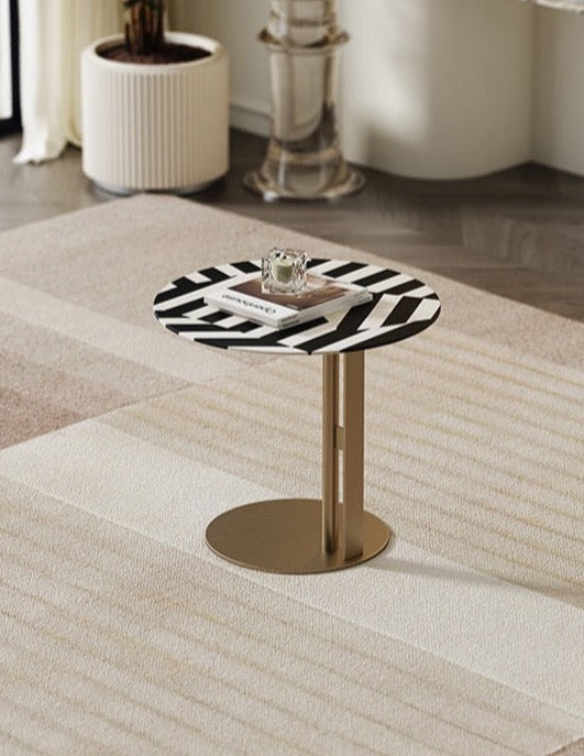 Bagley Side Table, Stainless Steel