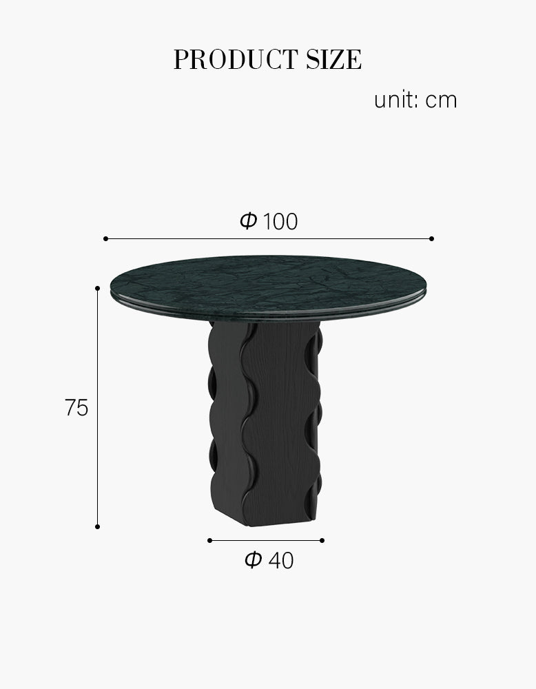 Quintero Dining Table Round, Marble Or Travertine