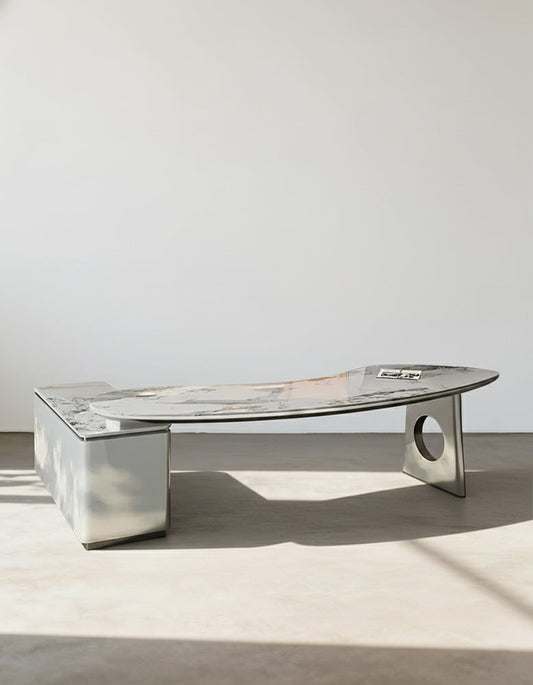 Coelho Corner Office Desk With Storage, Sintered Stone-DC Concept-DC Concept