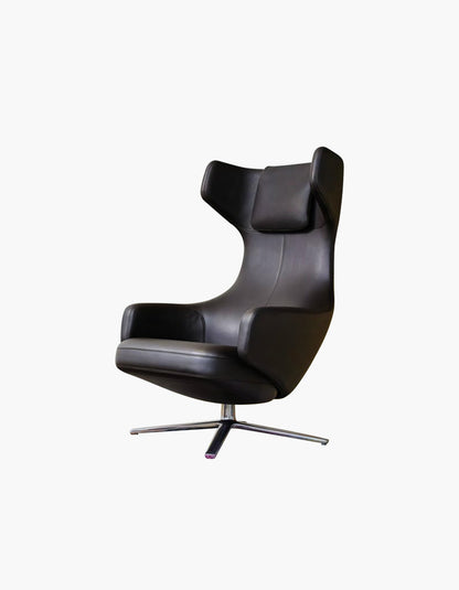 Ghoshal Egg Chair, Wingback Lounge Chair With Recliner & Footstool