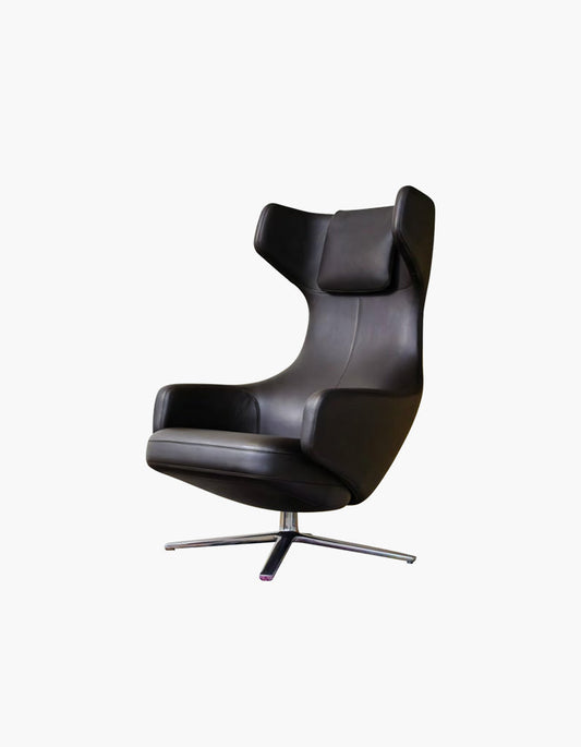 Ghoshal Egg Chair, Wingback Lounge Chair With Recliner & Footstool