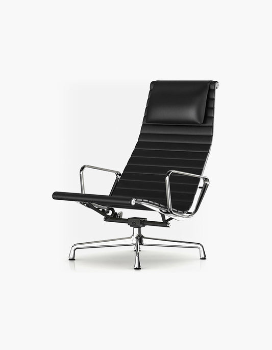 Lemos Swivel Lounge Chair With Pillow & Footstool