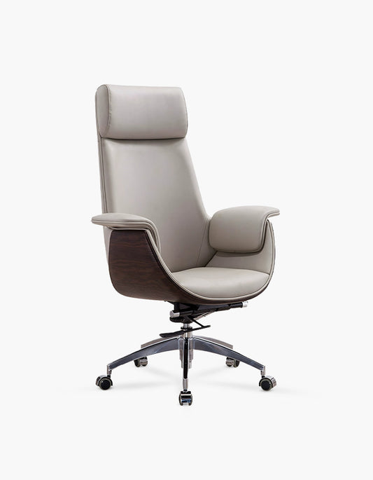 E43 Office Chair, High Back/Light Grey (little scratches on the back)