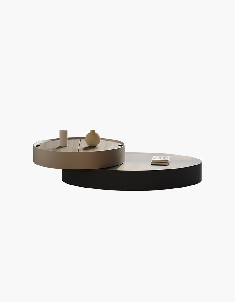 Sandoval Low Coffee Table Set With Storage, Wood