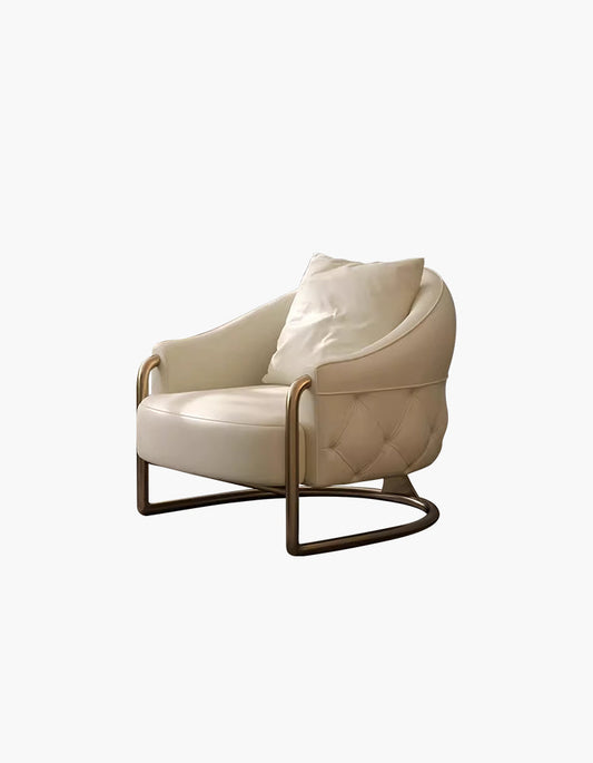 Quigley Lobby Lounge Chair, Real Leather
