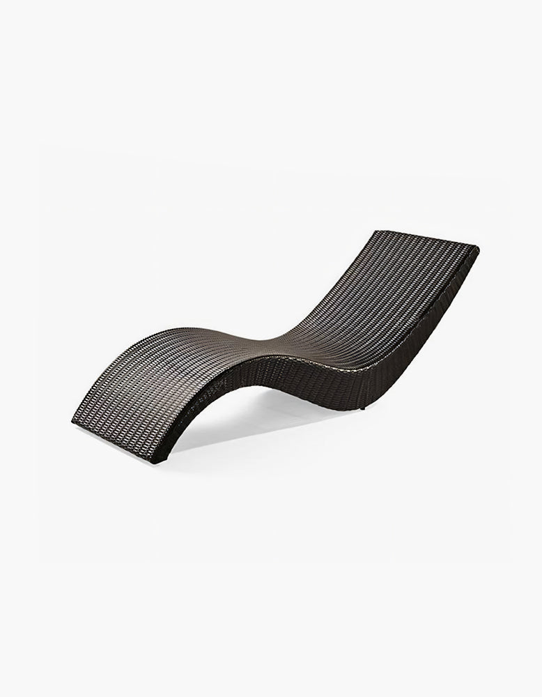 Barrow Outdoor Sun Lounger, Garden Lounger, PE Rattan